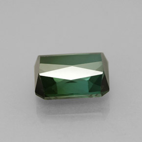 Turmalina verde natural 1,51ct, corte esmeralda, VVS-VS