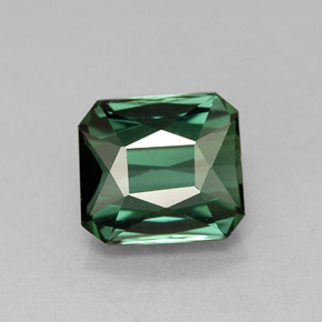 Turmalina verde natural 1,81ct, corte esmeralda, VVS-VS