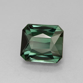 Turmalina verde natural 1,81ct, corte esmeralda, VVS-VS