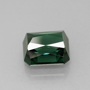Turmalina verde natural 1,81ct, corte esmeralda, VVS-VS