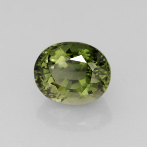 Turmalina verde natural 1,37ct, corte oval, VVS-VS