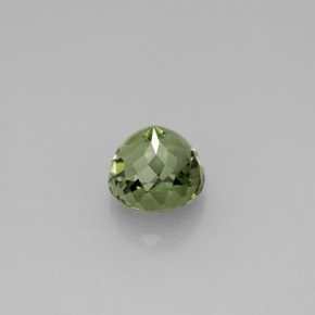 Turmalina verde natural 1,45ct, corte redondo, VVS