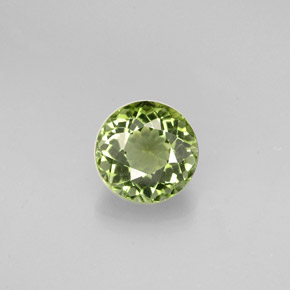 Turmalina verde natural 0,88ct, corte redondo, VVS