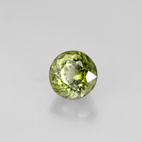 Turmalina verde natural 0,93ct, corte redondo, VS