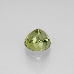 Turmalina verde natural 0,93ct, corte redondo, VS