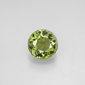 Turmalina verde natural 1,15ct, corte redondo, VVS-VS