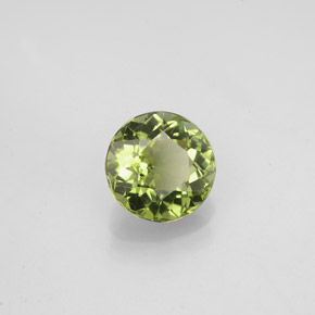 Turmalina verde natural 1,15ct, corte redondo, VVS-VS