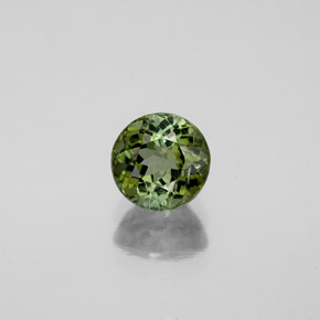 Turmalina verde natural 0,98ct, corte redondo, VS-SI