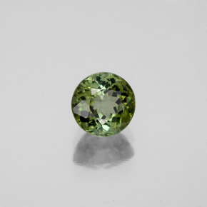 Turmalina verde natural 0,98ct, corte redondo, VS-SI