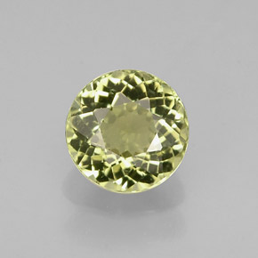 Turmalina verde natural 0,74ct, corte redondo, VVS