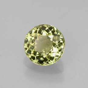 Turmalina verde natural 0,74ct, corte redondo, VVS