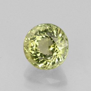 Turmalina verde natural 0,95ct, corte redondo, VVS-VS
