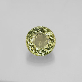 Turmalina verde natural 1,10ct, corte redondo, VVS