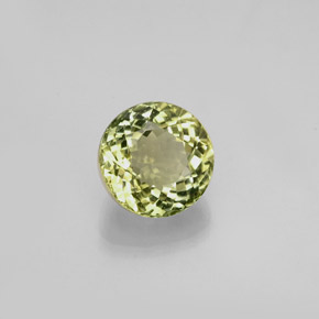 Turmalina verde natural 1,10ct, corte redondo, VVS