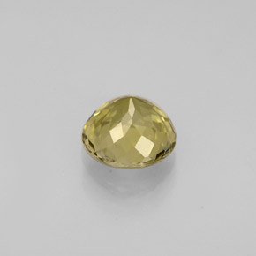 Turmalina ouro natural 0,99ct, corte redondo, VVS
