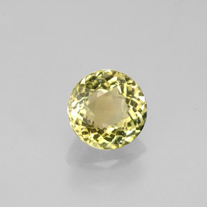 Turmalina verde natural 0,89ct, corte redondo, VVS