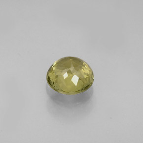 Turmalina ouro natural 0,77ct, corte redondo, VVS