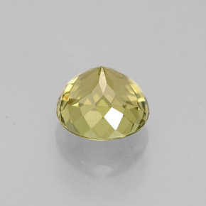 Turmalina ouro natural 0,98ct, corte redondo, VVS-VS
