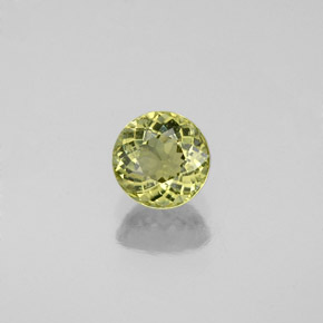 Turmalina verde natural 0,58ct, corte redondo, VS