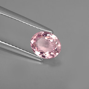 Turmalina rosa natural 0,83ct, corte oval, VS