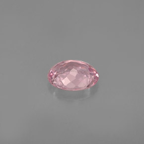 Turmalina rosa natural 0,83ct, corte oval, VS