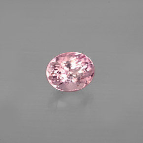 Turmalina rosa natural 0,79ct, corte oval, SI