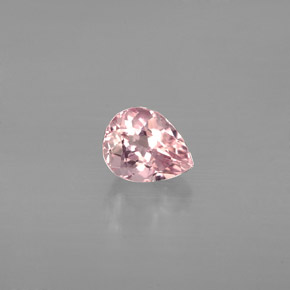 Turmalina rosa natural 0,61ct, formato de pêra, VVS-VS