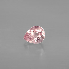 Turmalina rosa natural 0,61ct, formato de pêra, VVS-VS