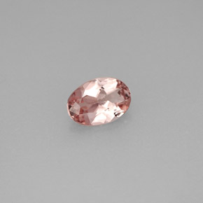 Turmalina rosa natural 0,64ct, corte oval, VVS-VS