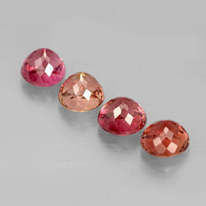 Pedras preciosas de turmalina multicolorido natural de  ct, corte redondo, VVS-VS