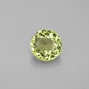 Turmalina verde natural 0,76ct, corte redondo, VVS-VS