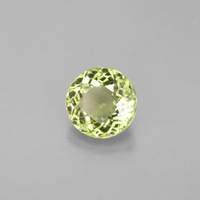 Turmalina verde natural 0,76ct, corte redondo, VVS-VS