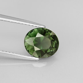 Turmalina verde natural 1,76ct, corte oval, VVS