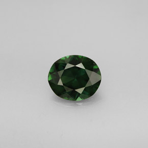 Turmalina verde natural 1,09ct, corte oval, VVS-VS