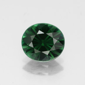 Turmalina verde natural 1,27ct, corte oval, VVS-VS