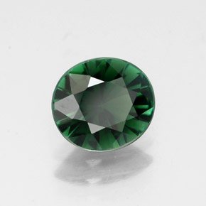 Turmalina verde natural 1,27ct, corte oval, VVS-VS