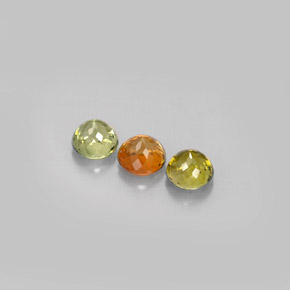 Pedras preciosas de turmalina multicolorido natural de  ct, corte redondo, VVS-VS