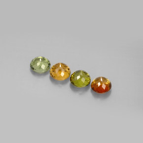 Pedras preciosas de turmalina multicolorido natural de  ct, corte redondo, VVS-VS