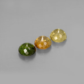 Pedras preciosas de turmalina multicolorido natural de  ct, corte redondo, VVS-VS