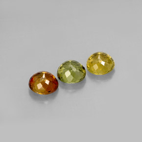 Pedras preciosas de turmalina multicolorido natural de  ct, corte redondo, VVS-VS