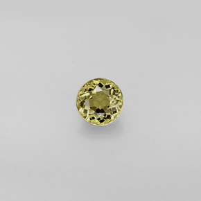 Turmalina verde natural 0,73ct, corte redondo, VVS