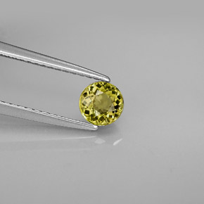 Turmalina verde natural 0,57ct, corte redondo, VVS-VS