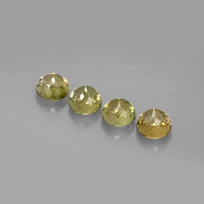 Pedras preciosas de turmalina multicolorido natural de  ct, corte redondo, VVS-VS