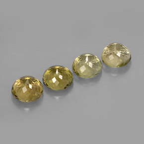 Pedras preciosas de turmalina amarelo natural de  ct, corte redondo, VVS