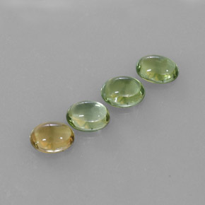 Pedras preciosas de turmalina multicolorido natural de  ct, corte oval, transparente
