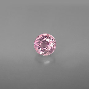 Turmalina rosa natural 0,88ct, corte redondo, VVS-VS