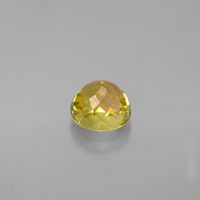 Turmalina amarelo natural 1,11ct, corte redondo, VS