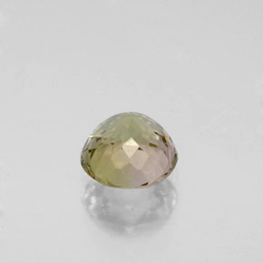 Turmalina verde natural 0,91ct, corte redondo, VVS