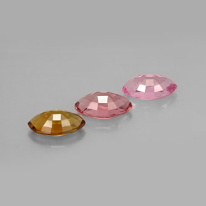 Pedras preciosas de turmalina multicolorido natural de 1,96 ct, marquise, VVS-VS