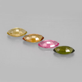 Pedras preciosas de turmalina multicolorido natural de  ct, marquise, VVS-VS